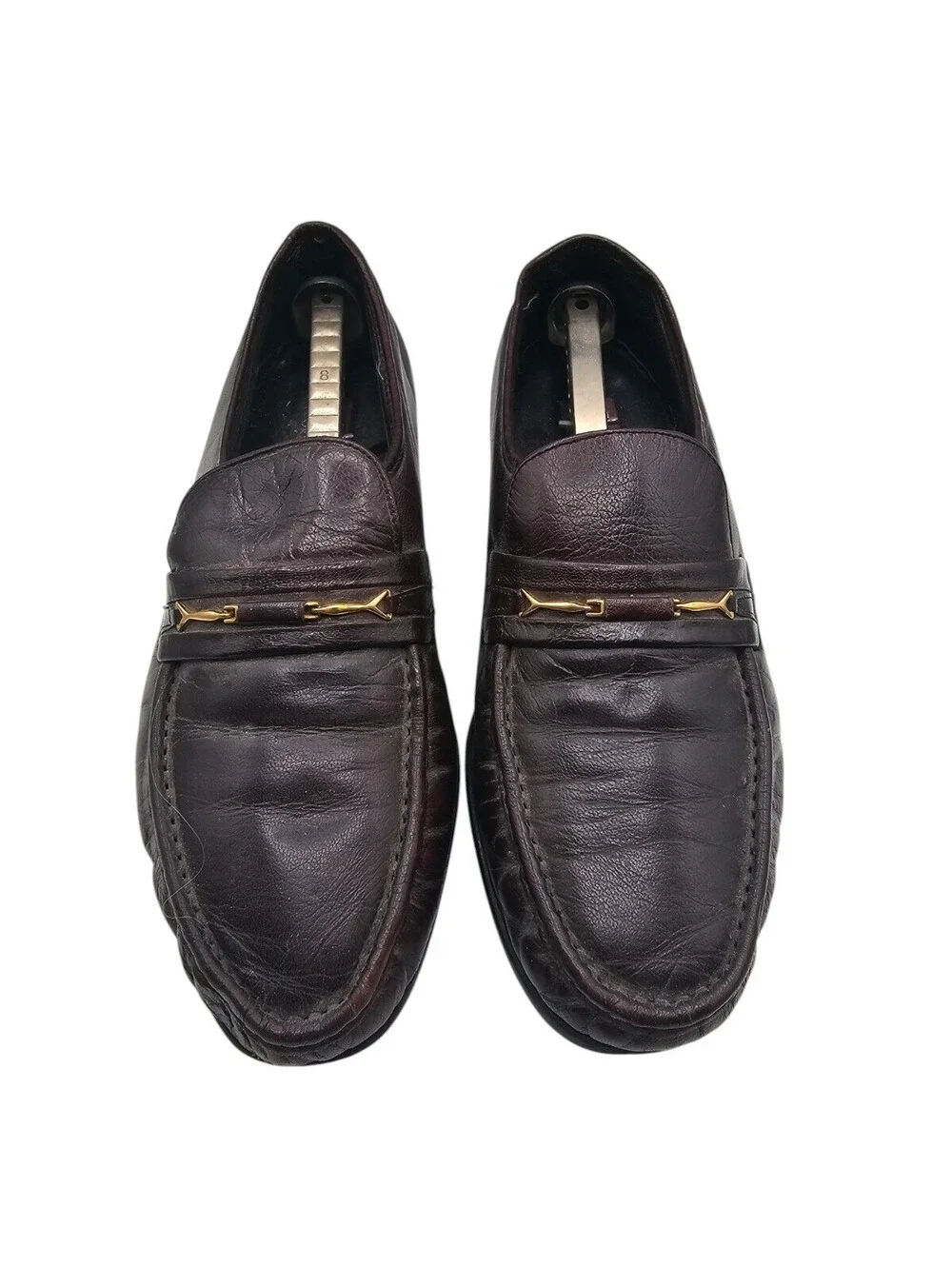 Florsheim Mens Vintage Size 39 D Brown Leather Slip On Penny Loafer Shoes